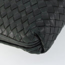 BOTTEGA VENETA INTRECCIATO Shoulder Bag Leather Black Auth ka524-13