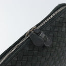 BOTTEGA VENETA INTRECCIATO Shoulder Bag Leather Black Auth ka524-14