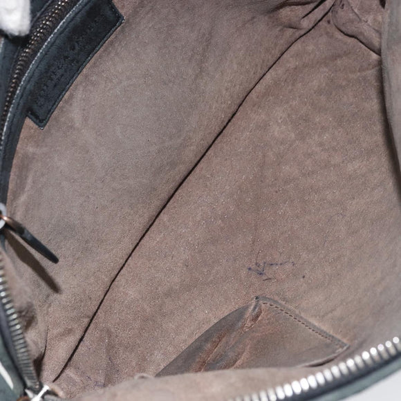 BOTTEGA VENETA INTRECCIATO Shoulder Bag Leather Black Auth ka524