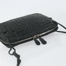 BOTTEGA VENETA INTRECCIATO Shoulder Bag Leather Black Auth ka524-6
