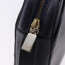 CELINE Shoulder Bag Leather Navy Gold Auth ka5240A-10