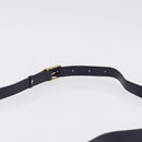 CELINE Shoulder Bag Leather Navy Gold Auth ka5240A-8