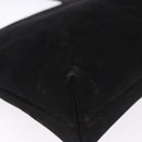 Salvatore Ferragamo Vala Shoulder Bag Suede Black Gold Auth ka5242-12