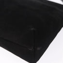 Salvatore Ferragamo Vala Shoulder Bag Suede Black Gold Auth ka5242-13