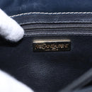 SAINT LAURENT Shoulder Bag Leather Navy Gold Auth ka5243A-17
