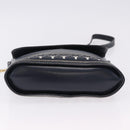 SAINT LAURENT Shoulder Bag Leather Navy Gold Auth ka5243A-5