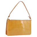 LOUIS VUITTON Monogram Vernis Lexington Pouch Beige M91010 LV Auth ka5244A-1