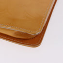 LOUIS VUITTON Monogram Vernis Lexington Pouch Beige M91010 LV Auth ka5244A-15