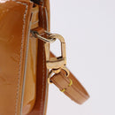 LOUIS VUITTON Monogram Vernis Lexington Pouch Beige M91010 LV Auth ka5244A-9