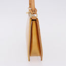 LOUIS VUITTON Monogram Vernis Lexington Pouch Beige M91010 LV Auth ka5244A-3