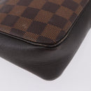 LOUIS VUITTON Damier Ebene Trousse Make Up Pouch N51982 LV Auth ka5246-14