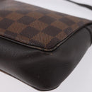 LOUIS VUITTON Damier Ebene Trousse Make Up Pouch N51982 LV Auth ka5246-15
