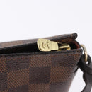 LOUIS VUITTON Damier Ebene Trousse Make Up Pouch N51982 LV Auth ka5246-10