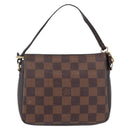 LOUIS VUITTON Damier Ebene Trousse Make Up Pouch N51982 LV Auth ka5246-13