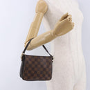 LOUIS VUITTON Damier Ebene Trousse Make Up Pouch N51982 LV Auth ka5246-20