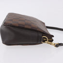 LOUIS VUITTON Damier Ebene Trousse Make Up Pouch N51982 LV Auth ka5246-3