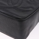 CHANEL Trip Luco co Shoulder Bag Leather Black Gold CC Auth ka5247-12