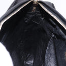 CHANEL Trip Luco co Shoulder Bag Leather Black Gold CC Auth ka5247-18