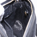 CHANEL Trip Luco co Shoulder Bag Leather Black Gold CC Auth ka5247-19