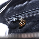 CHANEL Trip Luco co Shoulder Bag Leather Black Gold CC Auth ka5247-22
