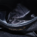 CHANEL Trip Luco co Shoulder Bag Leather Black Gold CC Auth ka5247-23