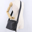 CHANEL Trip Luco co Shoulder Bag Leather Black Gold CC Auth ka5247-27