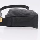 CHANEL Trip Luco co Shoulder Bag Leather Black Gold CC Auth ka5247-5