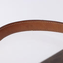 CELINE Macadam Canvas Hand Bag PVC Leather Brown Gold Auth ka5248A-10