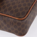 CELINE Macadam Canvas Hand Bag PVC Leather Brown Gold Auth ka5248A-12