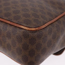 CELINE Macadam Canvas Hand Bag PVC Leather Brown Gold Auth ka5248A-15