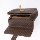 CELINE Macadam Canvas Hand Bag PVC Leather Brown Gold Auth ka5248A-17