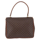 CELINE Macadam Canvas Hand Bag PVC Leather Brown Gold Auth ka5248A-3