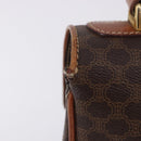 CELINE Macadam Canvas Hand Bag PVC Leather Brown Gold Auth ka5248A-4