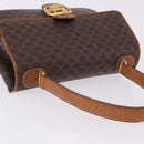 CELINE Macadam Canvas Hand Bag PVC Leather Brown Gold Auth ka5248A-7