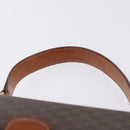 CELINE Macadam Canvas Hand Bag PVC Leather Brown Gold Auth ka5248A-9