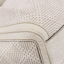 GUCCI GG Canvas Guccissima Tote Bag Leather White Silver 211944 Auth ka5249-9