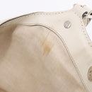 GUCCI GG Canvas Guccissima Tote Bag Leather White Silver 211944 Auth ka5249-11