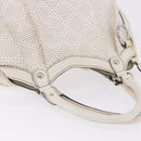 GUCCI GG Canvas Guccissima Tote Bag Leather White Silver 211944 Auth ka5249-7