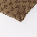 GUCCI GG Canvas Waist bag Beige Silver 28566 Auth ka525-11