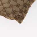 GUCCI GG Canvas Waist bag Beige Silver 28566 Auth ka525-12