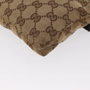 GUCCI GG Canvas Waist bag Beige Silver 28566 Auth ka525-13