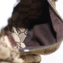 GUCCI GG Canvas Waist bag Beige Silver 28566 Auth ka525-17