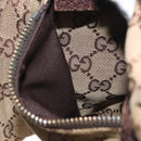 GUCCI GG Canvas Waist bag Beige Silver 28566 Auth ka525-19