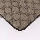 GUCCI GG Supreme Shoulder Bag PVC Beige Gold 201446 Auth ka5250-14
