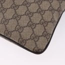 GUCCI GG Supreme Shoulder Bag PVC Beige Gold 201446 Auth ka5250-17