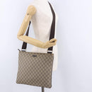 GUCCI GG Supreme Shoulder Bag PVC Beige Gold 201446 Auth ka5250-22
