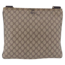 GUCCI GG Supreme Shoulder Bag PVC Beige Gold 201446 Auth ka5250-2