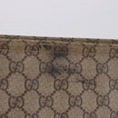 GUCCI GG Supreme Shoulder Bag PVC Beige Gold 201446 Auth ka5250-3