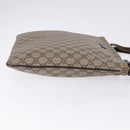 GUCCI GG Supreme Shoulder Bag PVC Beige Gold 201446 Auth ka5250-4