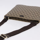 GUCCI GG Supreme Shoulder Bag PVC Beige Gold 201446 Auth ka5250-7